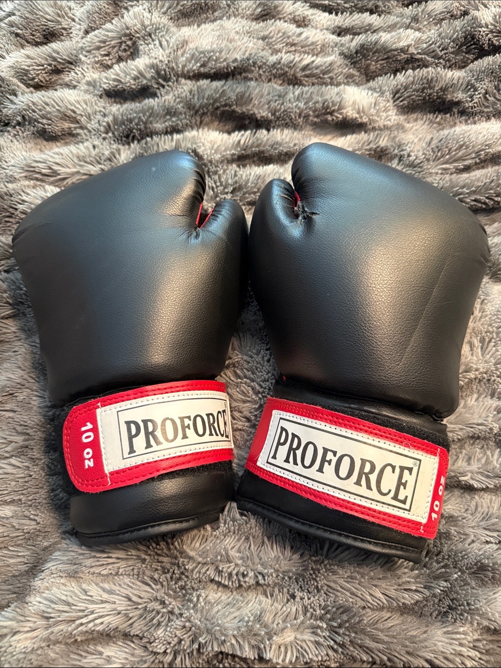 ProForce Black and Red Boxing Gloves - 10 oz